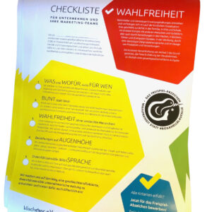 Poster ‘Checkliste Wahlfreiheit’