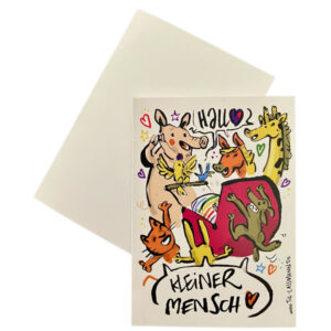 Hallo kleiner Mensch (Klappkarte)